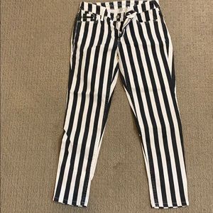 Calvin Klein striped jeans